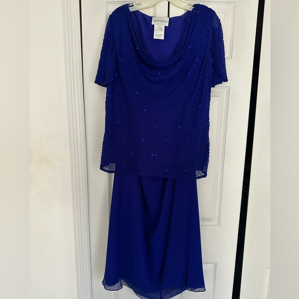 David’s bridal long 2 piece dress